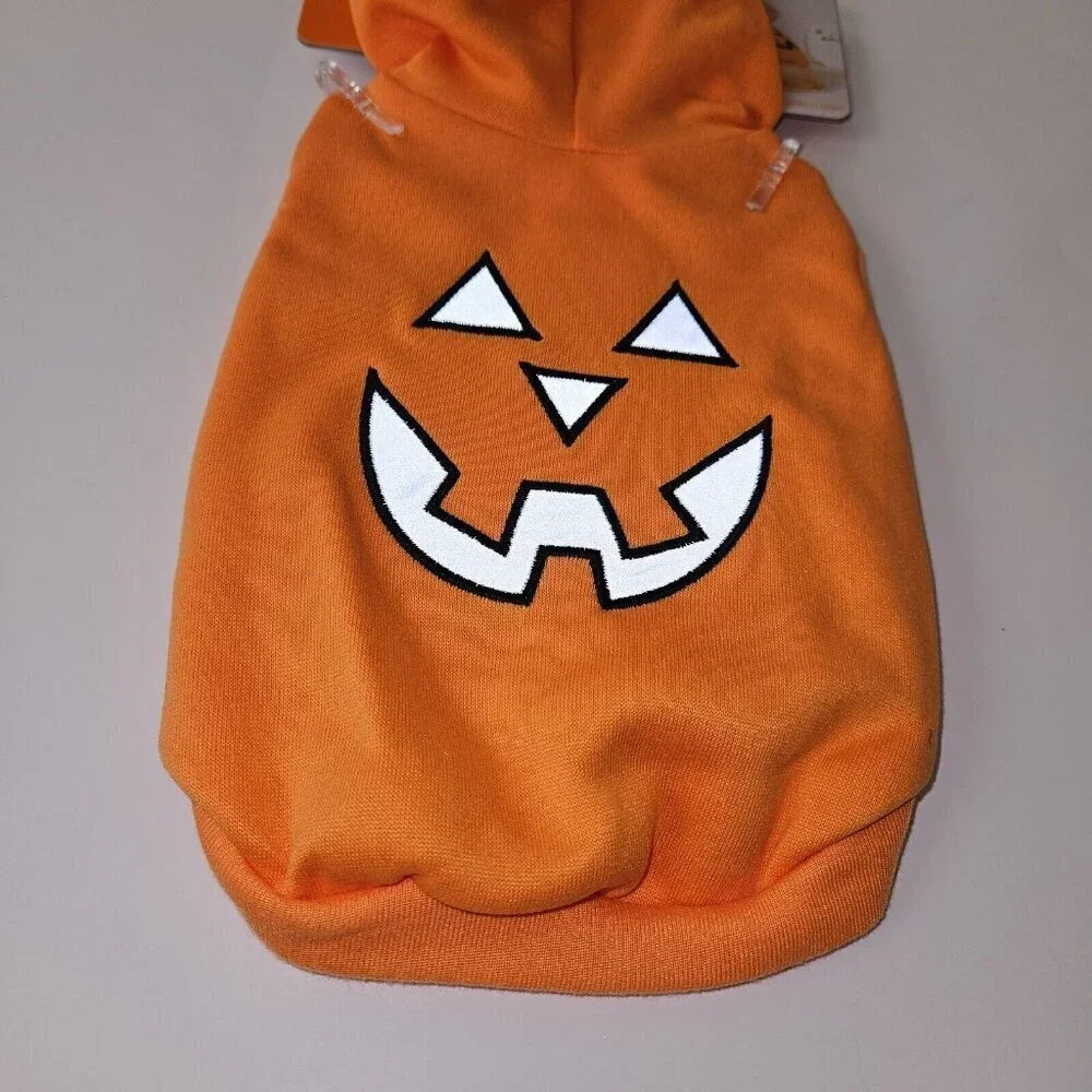 NEW Reflective Jack-O Lantern Cat Dog Pet Halloween Costume Small (Up to 20 lbs)